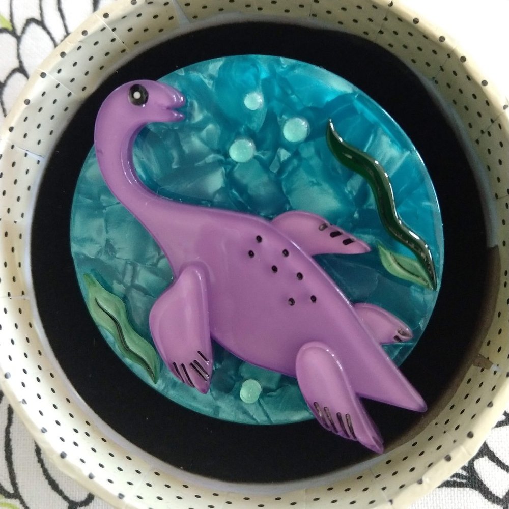 Pluto Plesiosaur Estwilder Brooch - RARE